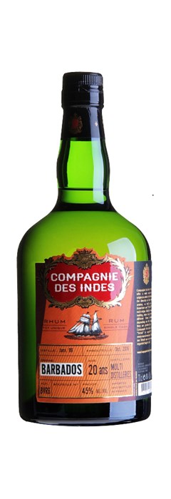 Compagnie des Indes Barbados 20 ans (Blend multi distilleries) 